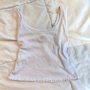 american eagle white ying yang tank